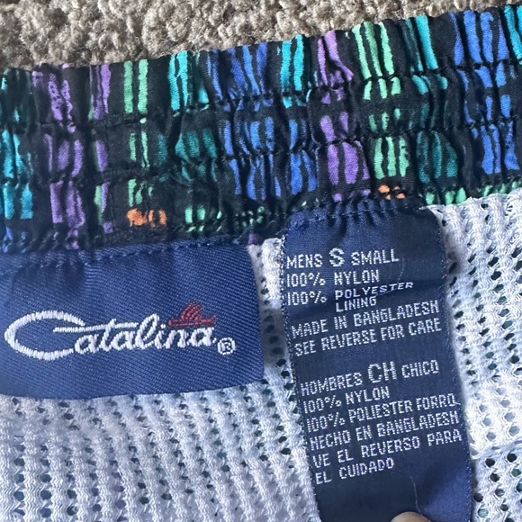 VTG Catalina Vibrant Plaid Swim Trunks - Picture 5 of 6